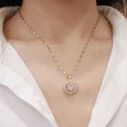 Luxury Zircon Necklace 18K (Dimond Shade)